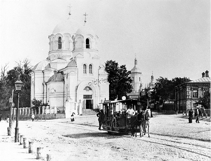 1900 год. Большая Житомирская улица. Справа - ул. Сретенская